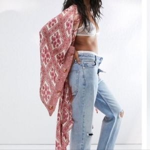 Free People Kimono Duster Boho Top